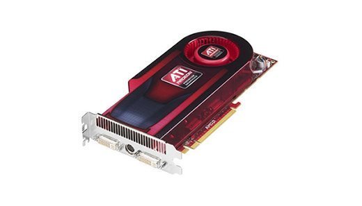 Picture of a graphics card containing a GPU.