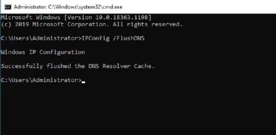 Fixing the DNS cache