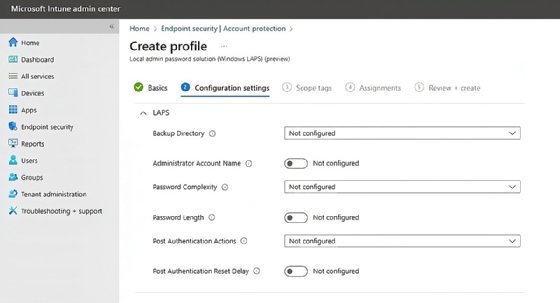 Windows LAPS configuration