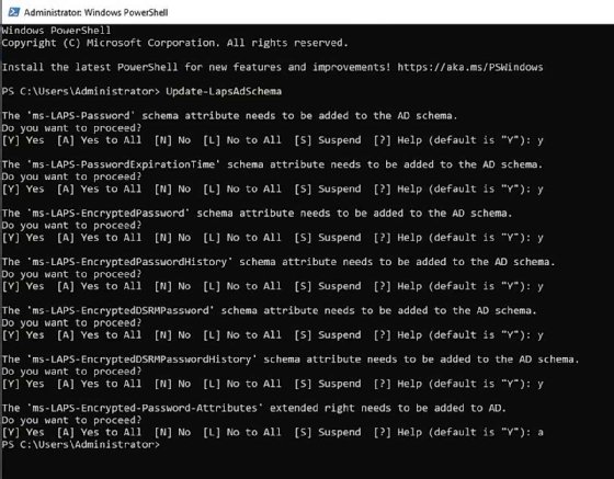 Active Directory schema extend