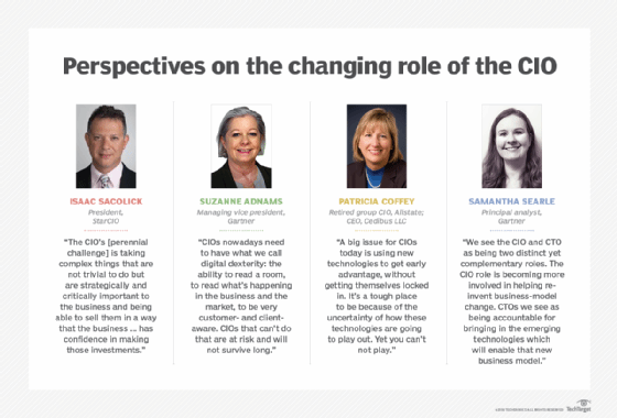 Expert opinions of the changing role of the CIO