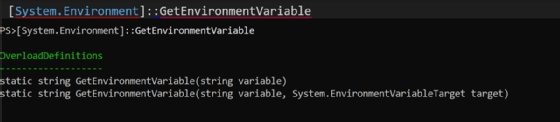 PATH variable using 'GetEnvironmentVariable' and 'SetEnvironmentVariable'