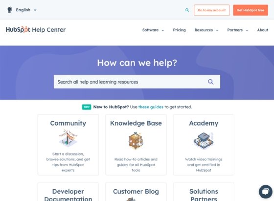 A screenshot of HubSpot Knowledge Base's UI.