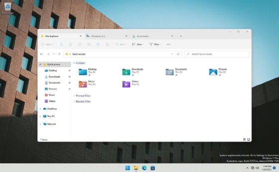 Screenshot of File Explorer in Windows 11 with several tabs open.