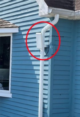 photo of outdoor directional wireless access point