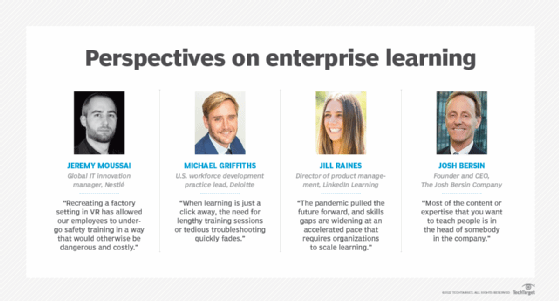 Expert quotes on enterprise learning technologies