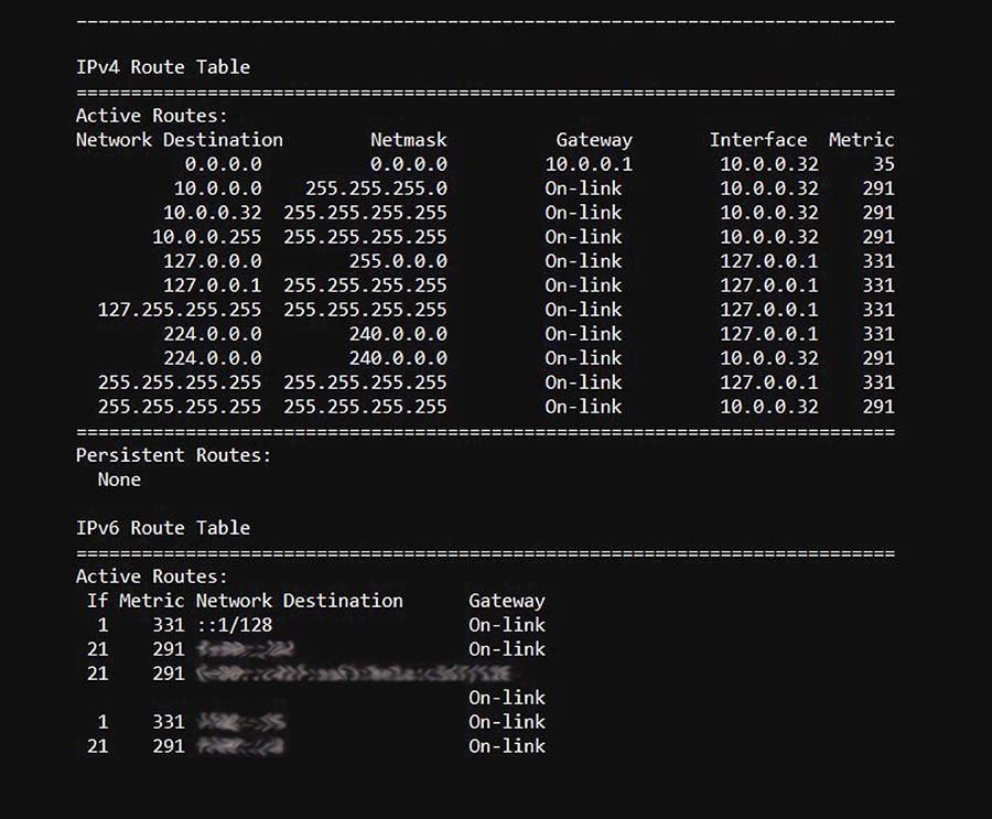 routing table