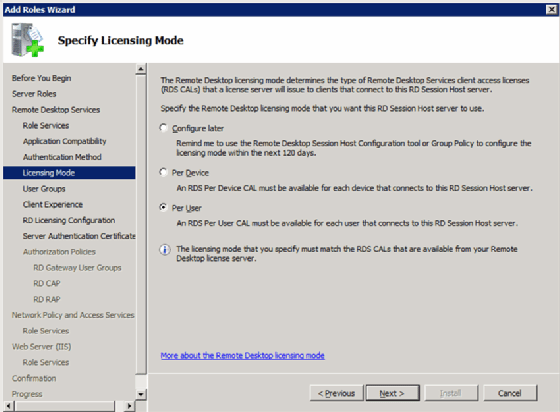 RDS licensing model