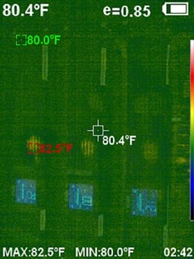 Thermal imaging of UPSs up close.