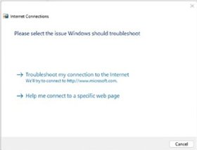 Windows 11 Network Troubleshooter options.