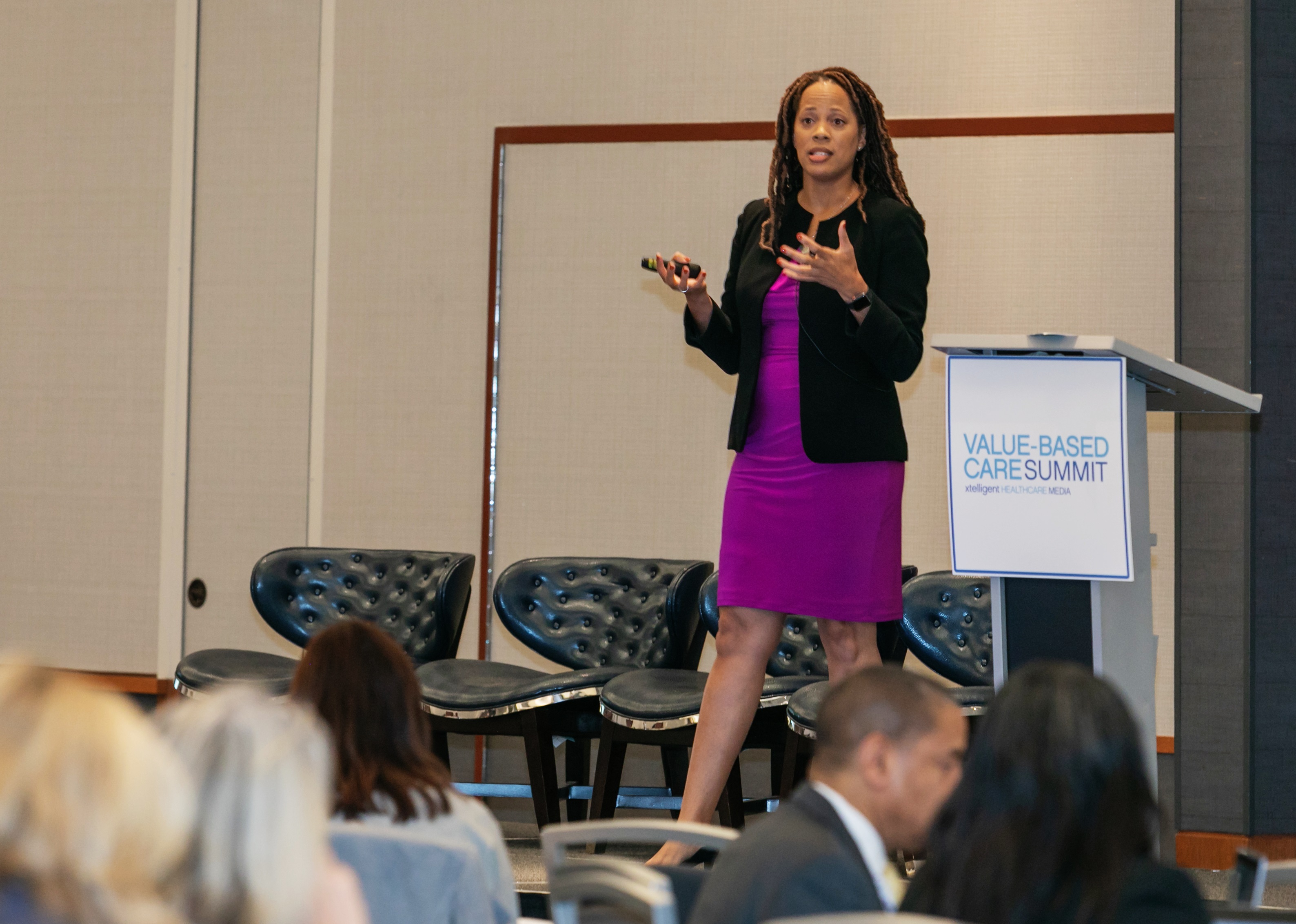 Dr. Alisahah Cole presents at the Value-Based Care Summit