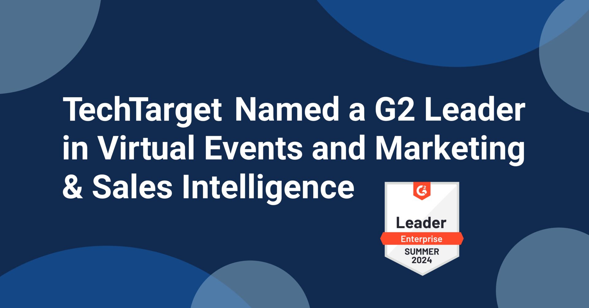 TechTarget named a G2 Leader